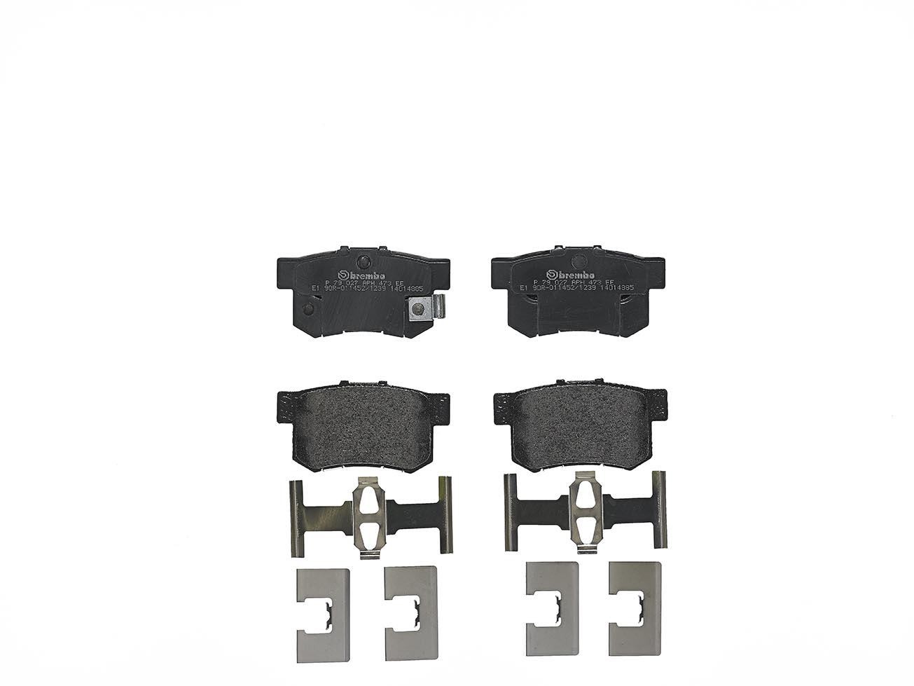 BREMBO P 79 027 Bremsbeläge Hinten für SX4 Sedici Swift Civic - Bild 5