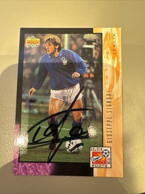 Giuseppe Signori Italia signed Karte USA WM 1994 selten