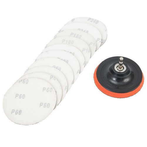 High performance 100mm Hook&Loop Sanding Discs 10pcs with M10 Backing Pad - Picture 2 of 12