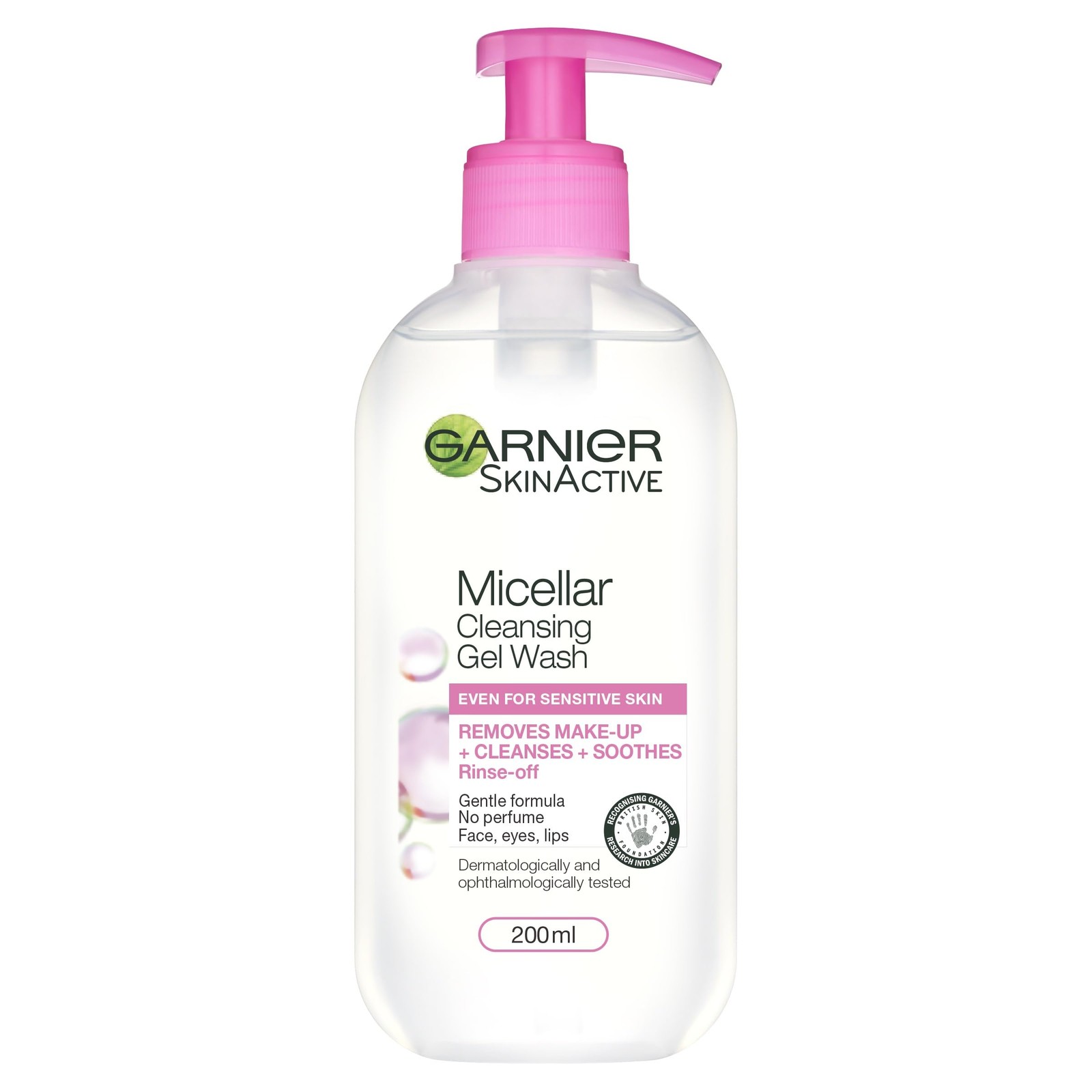 Garnier Micellar Gel Face Wash For Sensitive Skin 200ml, Gentle Face Cleanser &
