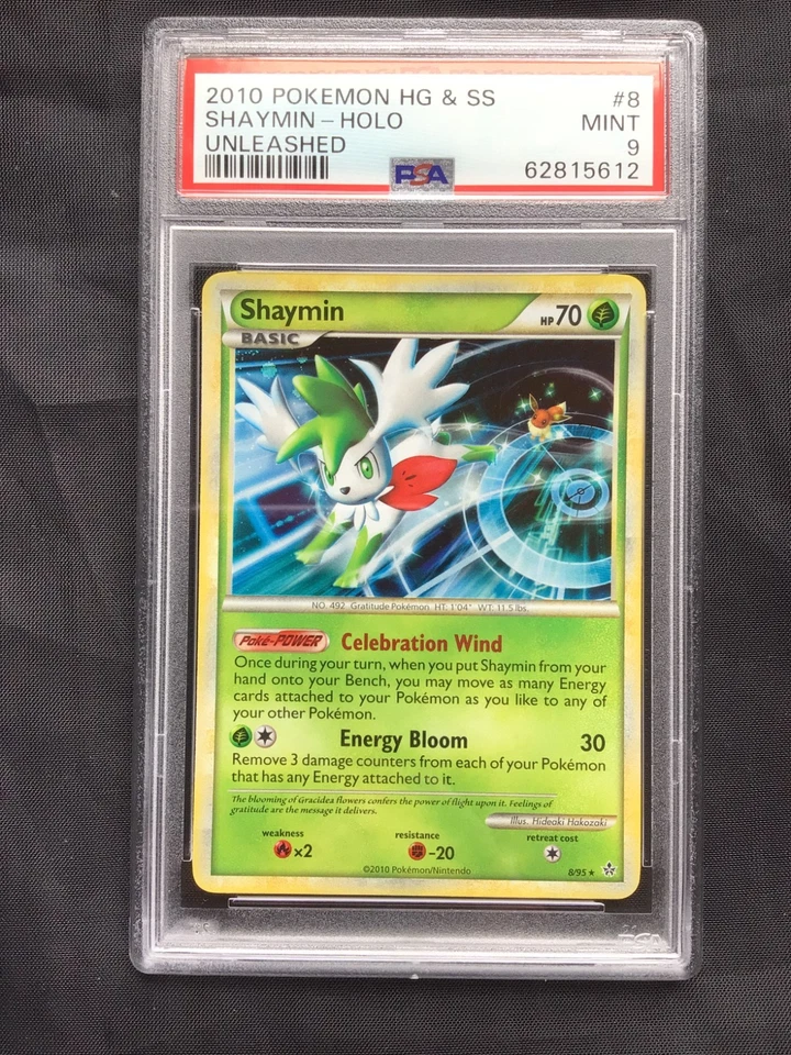 Pokemon Cards: Unleashed Rare Holo: Shaymin 8/95 PSA 9 - Image 2 of 4