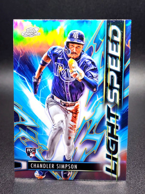 2025 Topps Chrome Cosmic - Chandler Simpson #LS-24 Light Speed Refractor