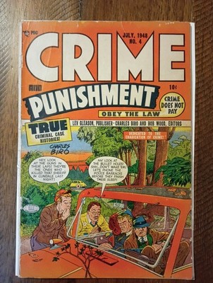 Crime and Punishment #4 (Lev Gleason July 1948) Golden Age Crime Comic GD+
