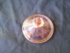 Vintage Depression Glass Pink Adam Sugar / Candy Lid 3 1/4"
