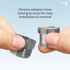 Aquaticlife 3-Piece Kitchen Bathroom Sink Brass Faucet Adapter Kit - Connecte...