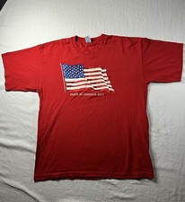 Vintage USA Mens T Shirt L Made in America 2017Red