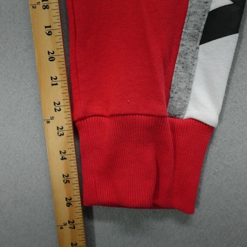 PINK Victoria's Secret Jogger Sweatpants Womens Large Red Side Stripe Logo - Picture 5 of 9