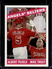 2015 Topps Heritage Mike Trout Albert Pujols Angels Belters #99
