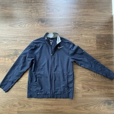 Nike Dri-FIT Men's Zip Jacket Navy Blue Mid-Length Size M