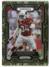 Jalen Thompson 2023 Panini Prizm Forest Camo #8 #/15