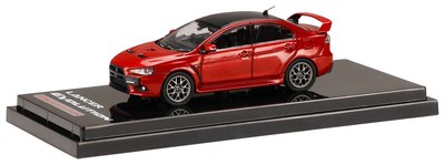 HobbyJAPAN 1/64 Mitsubishi Lancer Evolution 10 Final Edition Red Metallic/Carbon