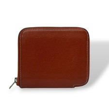 Azap Coin Case Silk In Compact Round Zip Leather