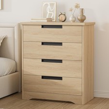 4 Drawer Dresser for Bedroom ,Wood Storage Dresser ,Chest of Drawers ,Furniture