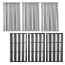 17" Grill Grates and Emitter for Charbroil TRU Infrared 4-Burner 463255020 46...
