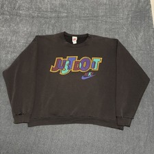 Vintage 90s Nike Just Do It Crewneck Sweatshirt Size L Red Gray Tag Distressed