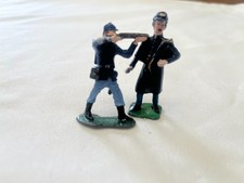 2 Miniature Metal/Lead/Tin Civil War Union Soldiers 21/4" and 1.3-1.8 oz. each