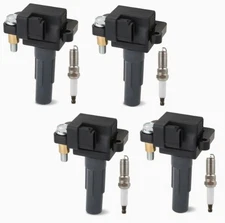 UF665 4PCS Ignition Coils Pack and Spark Plug For Subaru Forester 2011-2013