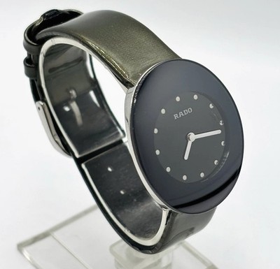 Vintage RADO eSenza Titanium Black Dial Quartz Watch 28mm 964.0491.3