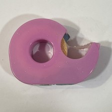 Vintage Scotch Hair Set Tape Roll PINK Dispenser