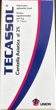 Tecassol en polvo 5g Centella Asi tica 2 , Cicatrizaci n de heridas, Ulceras.