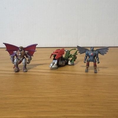 90s Super Turtles Mini Figure Lot 3 TMNT Japan Takara Vintage
