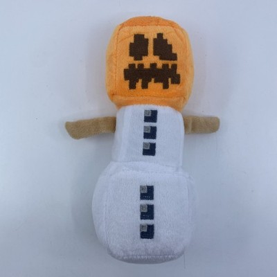 Minecraft Snow Golem Plush 7  Jinx 2017 Pumpkin Snowman Mojang Toy
