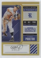 2018 Panini Elite Extra Edition College Ticket Gold Prizm 8/10 Ford Proctor hg6