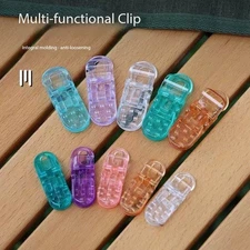 10pcs Multi Baby pacifier anti-drop clip Crocodile duckbill clip w/Random color