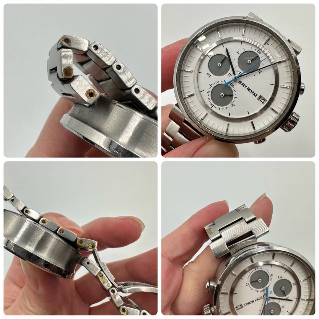 【美品】イッセイ ミヤケ ISSEY MIYAKE W SILAY007 腕時計 ISSEY MIYAKE SILAY007 Men's Chronograph Quartz Watch