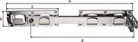 DoppeltorüBerwurf Links / Rechts Verwendbar 430X70X180X333Mm Loch-Ø5 Mm 12 Gah