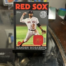 Xander Bogaerts Boston Red Sox Game Used Jersey Patch Dirt On Fenway Park /199