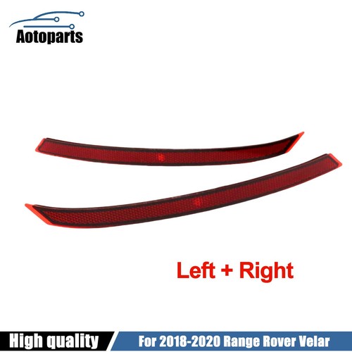 Pair Rear Driving Fog Light Reflector Lamp lens Fit Range Rover Velar ...