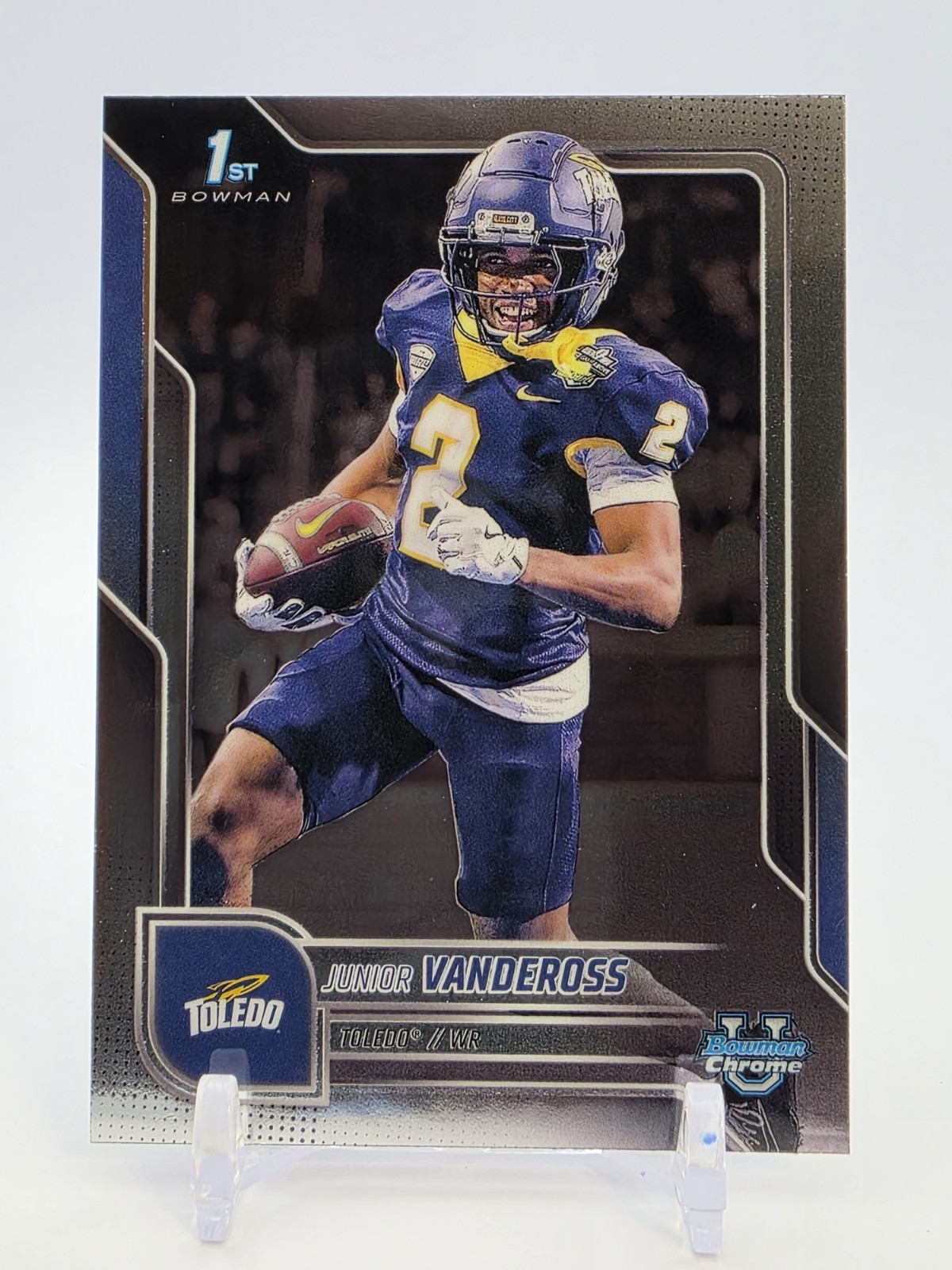 Junior Vandeross #197 - 2025 Bowman University Chrome 1st Football Toledo