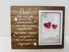 Bereavement Gifts for Loss of Father - Memorial Picture Frame, Sympathy Gift for
