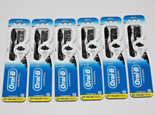  12 ORAL B CHARCOAL TOOTHBRUSH SOFT BRISTLES 6 2X VALUE PACK
