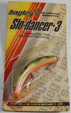 Vintage Bagley's Slo-Dancer-3 Hardwood Fishing Lure Minnow Bait Never Opened New