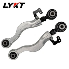 LYKT 2pcs Rear Adjustable Upper Camber Control Arms Kit for Lexus GS、IS、RC