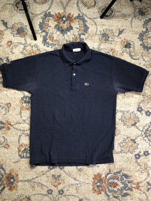 Vintage Chemise Lacoste Polo Shirt Mens 2XL Navy Croc Logo Made In Vintage Chemise Lacoste Polo Shirt Mens 2XL Navy Croc Logo Made In