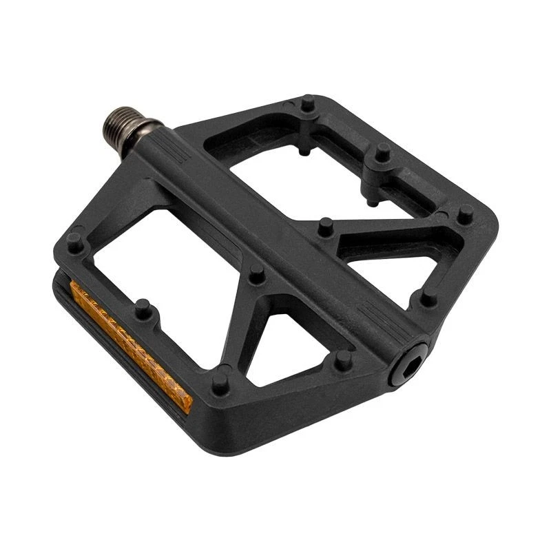 Pédales De Vélo Plates Métal - Noir, Axe 9/16", Pour VTT Et Route (lot De 2, Neuves)