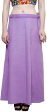 Adjustable Petticoat Cotton Stitched Waist Saree Underskirt Lining Skirt
