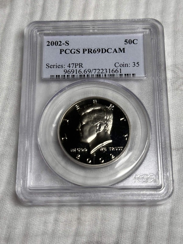 2002-S 50C Kennedy Half Dollar PCGS PR69 DCAM
