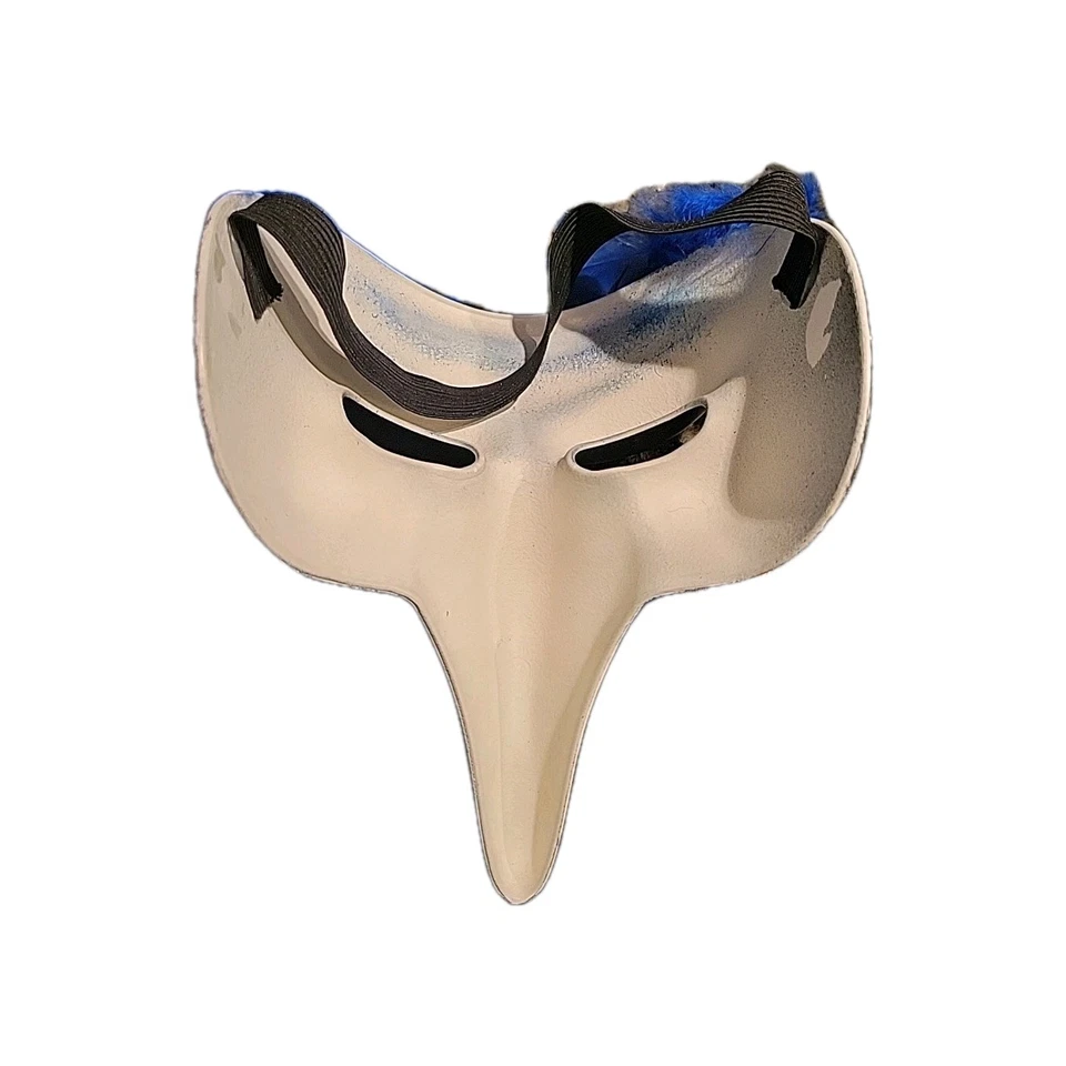 Venetian Plague Doctor Mask Carnival Mardi Gras Masquerade Black Gold - Image 4 of 4