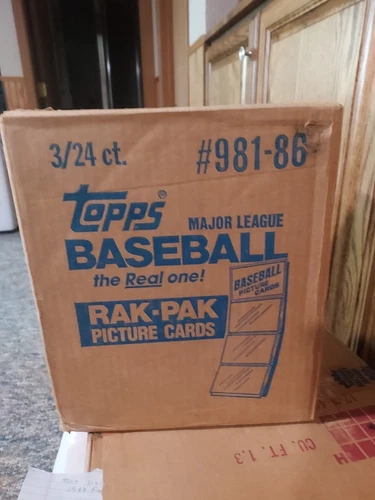 1986 TOPPS BASEBALL RAK-PAK 3-BOX CASE⚡️FACTORY SEALED⚡️3/24 ct. SUPER NICE🔥🔥