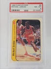 MICHAEL JORDAN 1986-87 FLEER STICKER BASKETBALL ROOKIE BULLS #8 RC PSA 8 Q4746