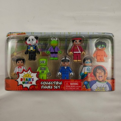 Just Play Ryan's World 8 Piece Collectible Figure Set Pocket Watch Toy