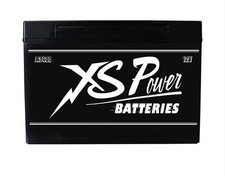 XS Power A3400 12V AGM Retro Series Battery with M6 Terminal Bolts, Max 3300Amps