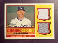 2025 Topps Heritage Clubhouse Collection Dual Relic Freddie Freeman #CCSDR-FF