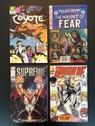 Comic Book Lot of 4: The Haunt of Fear #1 (Ec), Coyote 1, Supreme 1, Brigade 1