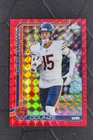 2025 Topps Chrome Football Red Geometric Refractor Rome Odunze #49