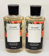 2 Island  3 In 1 Hair, Face & Body Wash Men's Collection Bath & Body Works 10 Oz